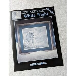 Dimensions Counted Cross Stitch Pattern White Night 291 Alaska Polar Bear Winter